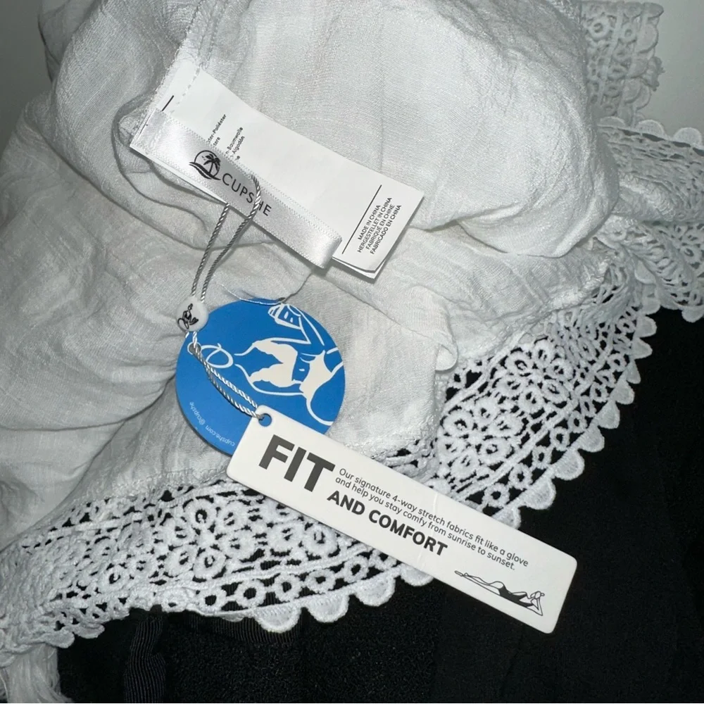 NWT Cupshe Coverup Dress White Size Medium